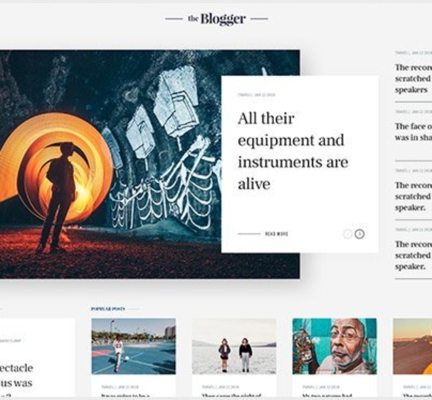 Blogger {Website Templates}